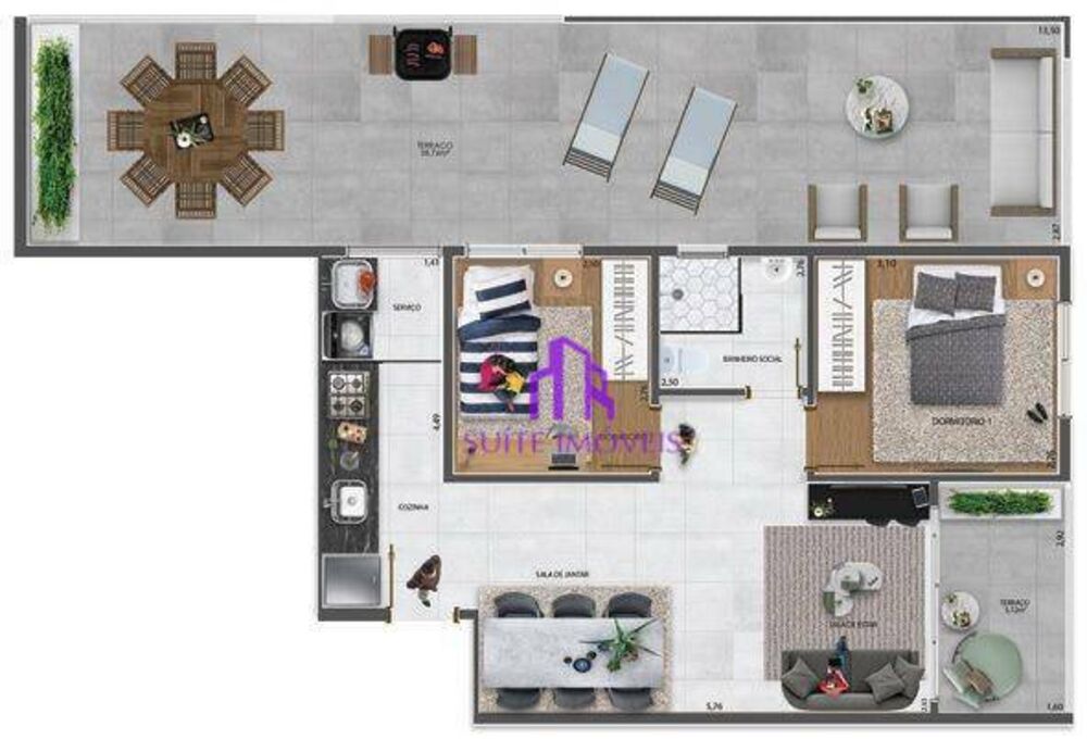 Apartamento à venda com 2 quartos, 48m² - Foto 17