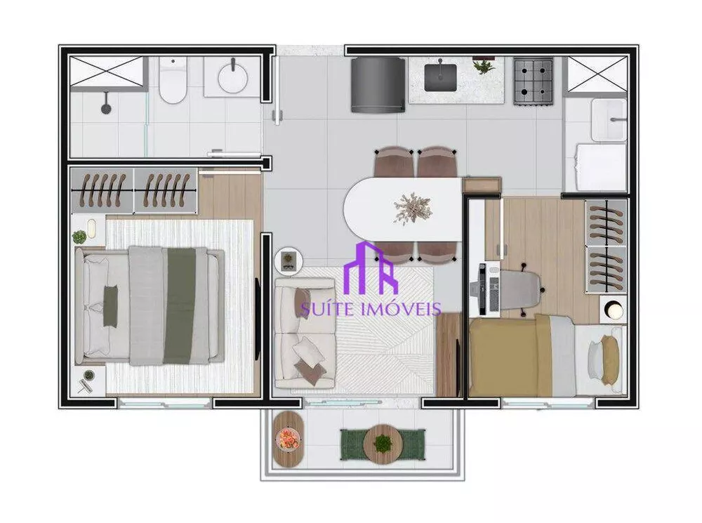 Apartamento, 2 quartos, 35 m² - Foto 5