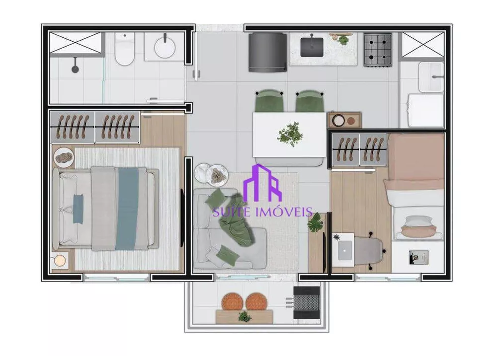 Apartamento, 2 quartos, 35 m² - Foto 4