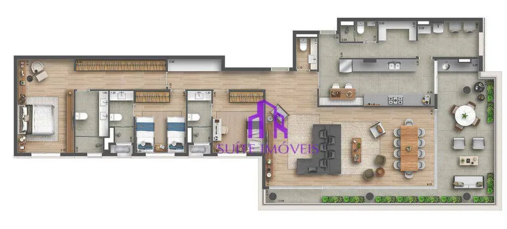 Apartamento, 3 quartos, 197 m² - Foto 4
