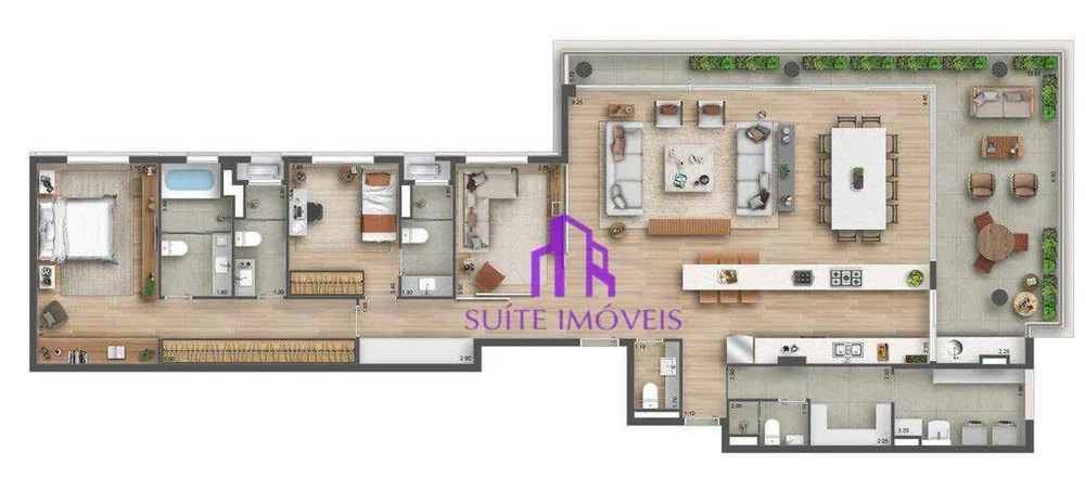 Apartamento, 3 quartos, 197 m² - Foto 3