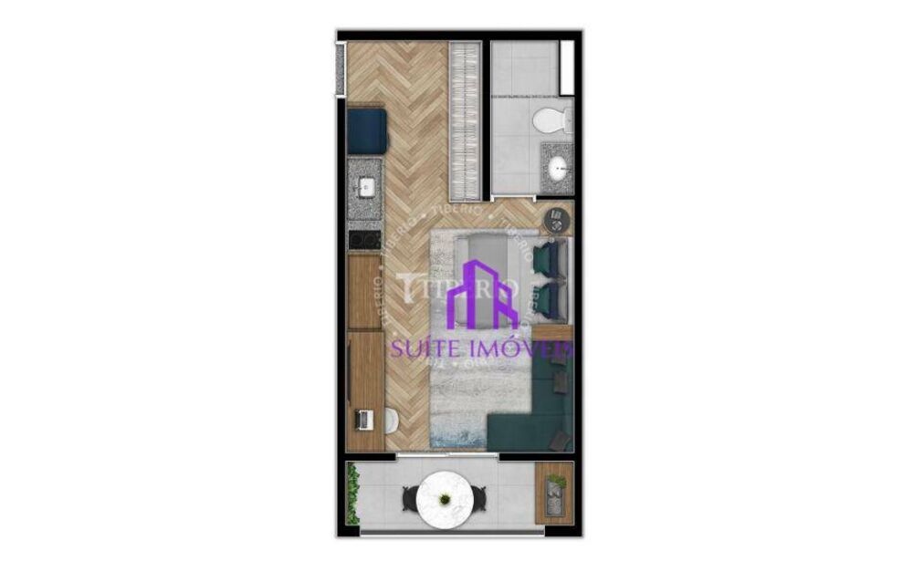 Kitnet-Studio, 34 m² - Foto 8