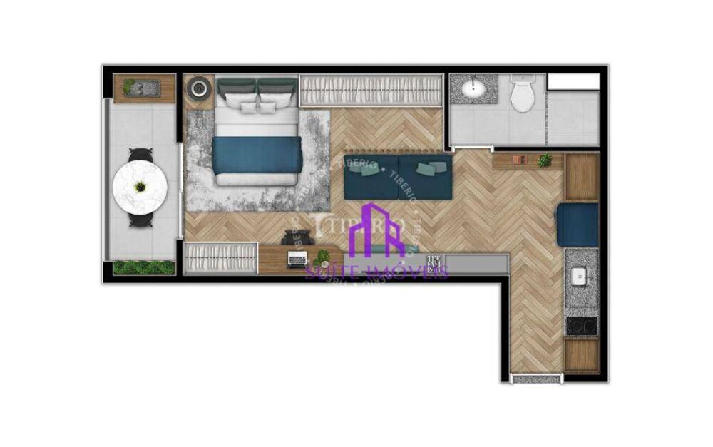 Kitnet-Studio, 34 m² - Foto 10