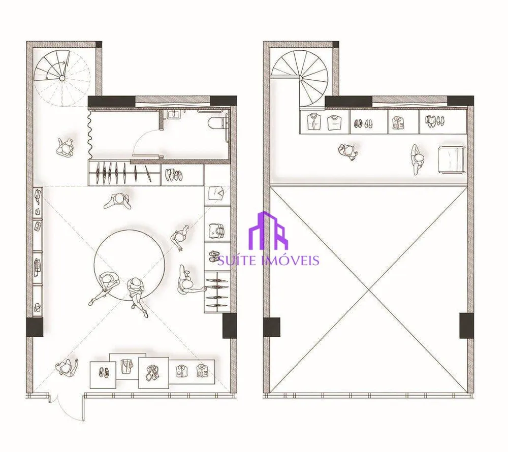 Loja-Salão, 85 m² - Foto 1