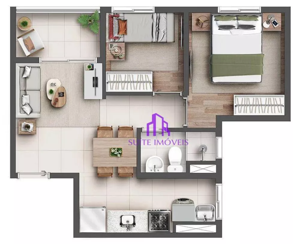 Apartamento, 2 quartos, 39 m² - Foto 1