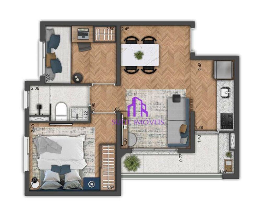 Apartamento, 2 quartos, 39 m² - Foto 5