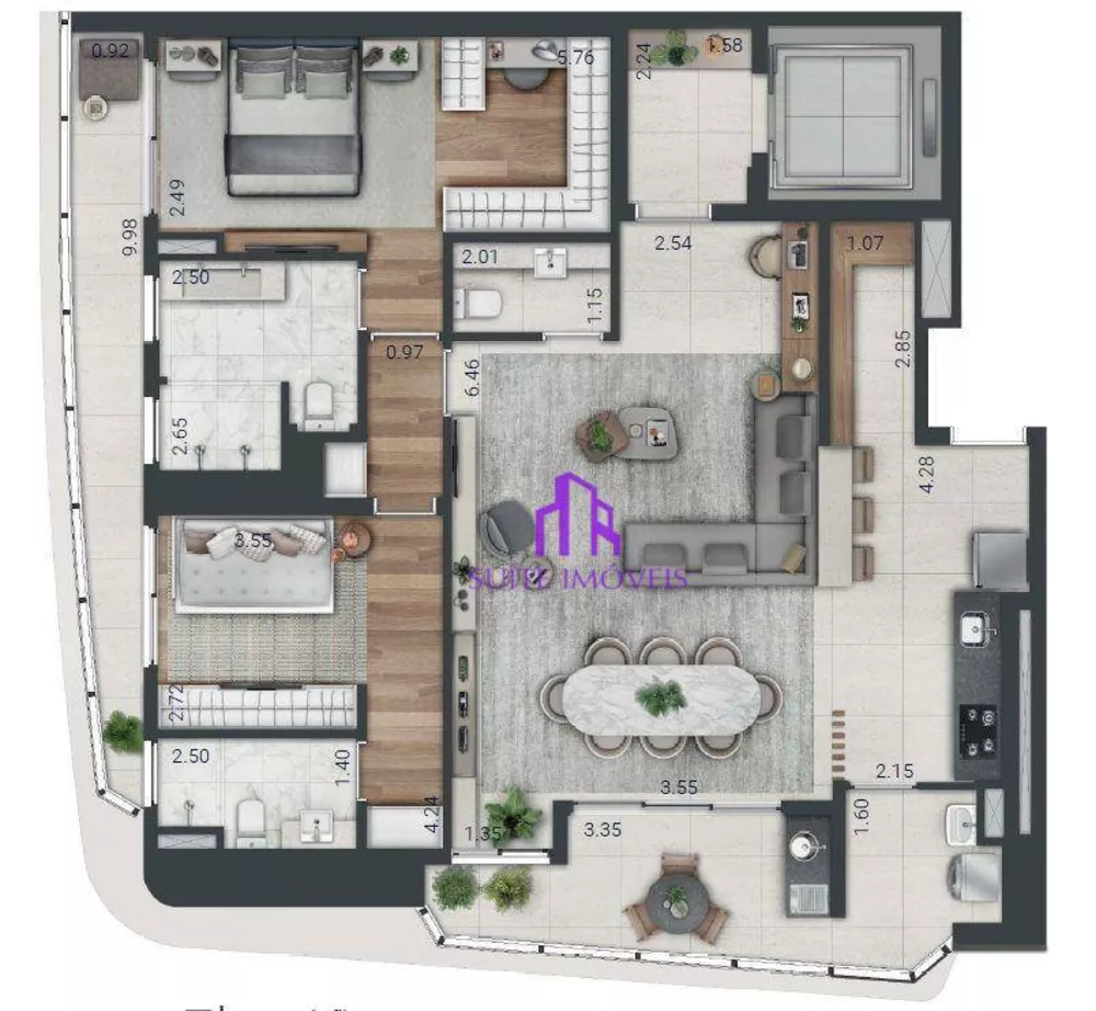 Apartamento, 3 quartos, 311 m² - Foto 7