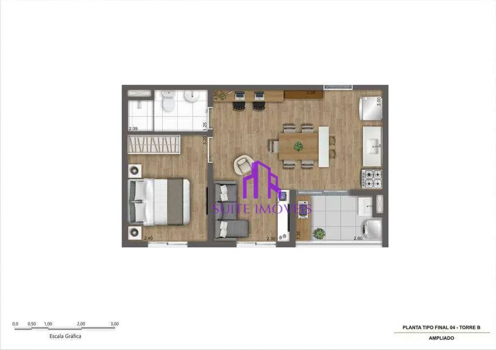 Apartamento, 2 quartos, 38 m² - Foto 2