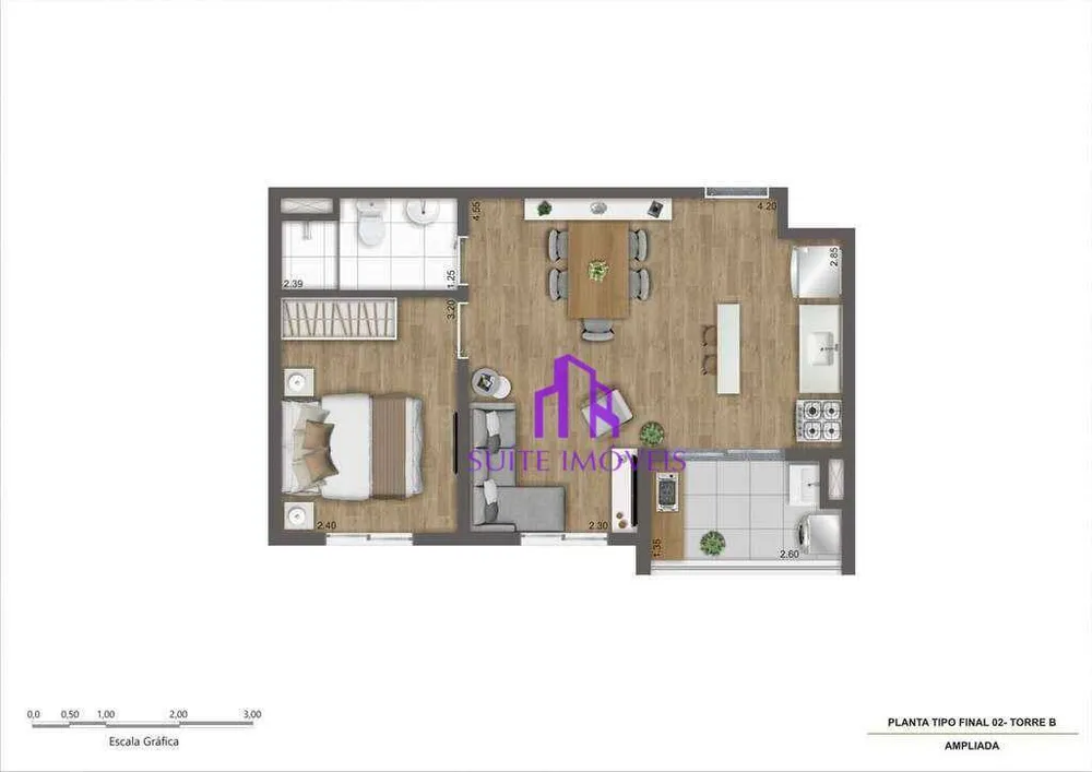 Apartamento, 2 quartos, 38 m² - Foto 1