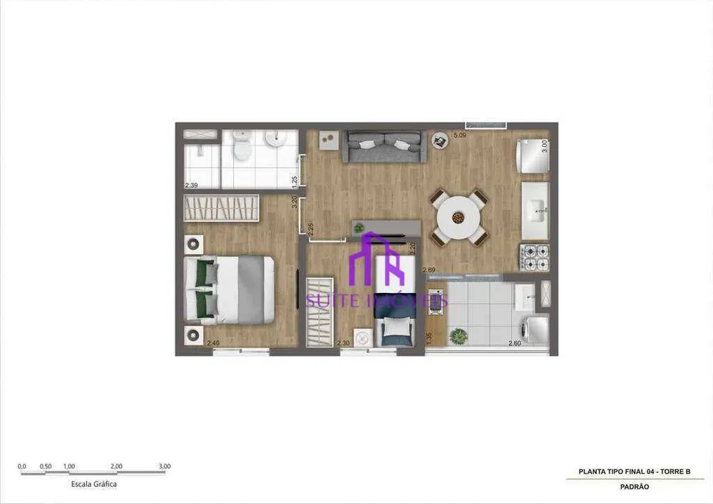 Apartamento, 2 quartos, 38 m² - Foto 4