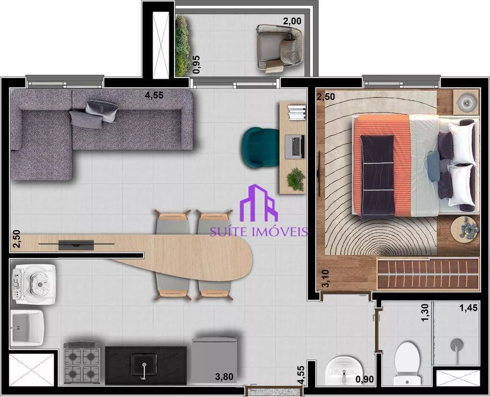 Apartamento à venda com 2 quartos, 38m² - Foto 16