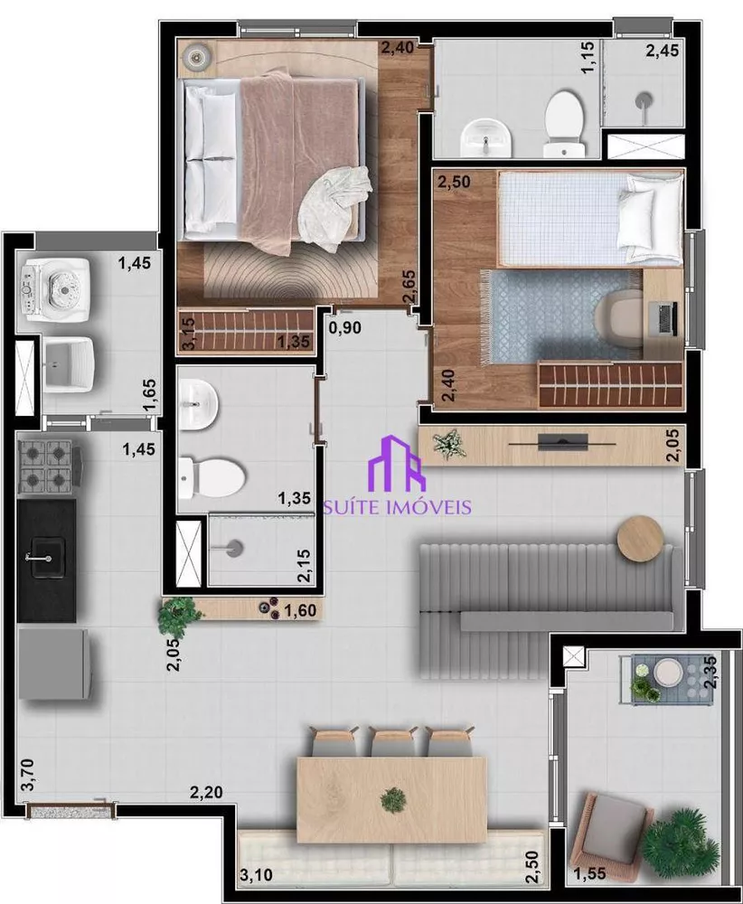 Apartamento à venda com 2 quartos, 38m² - Foto 20