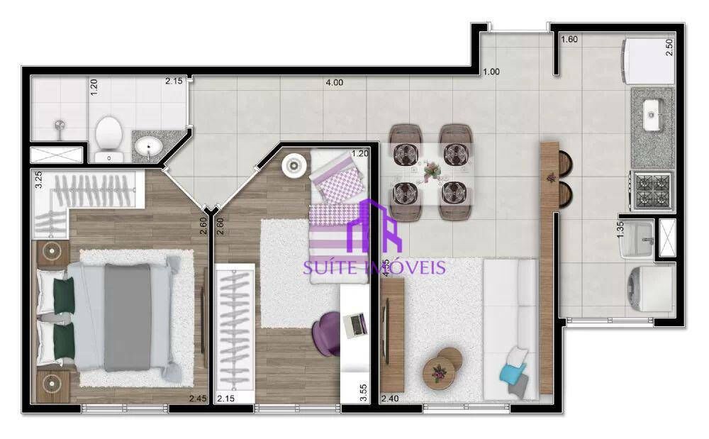 Apartamento, 2 quartos, 44 m² - Foto 6