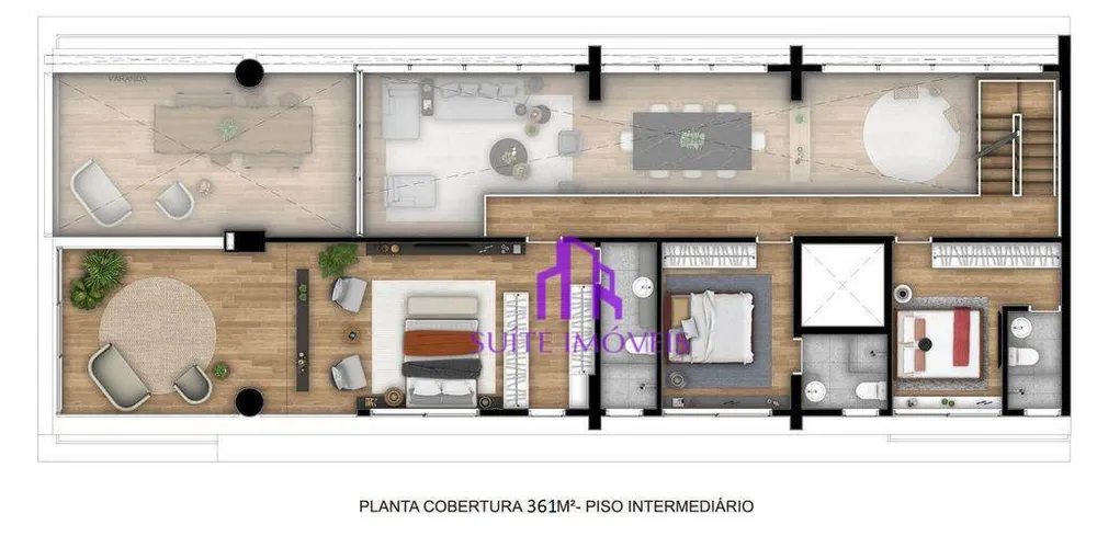 Apartamento, 3 quartos, 384 m² - Foto 2