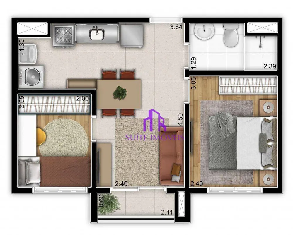 Apartamento, 3 quartos, 71 m² - Foto 2