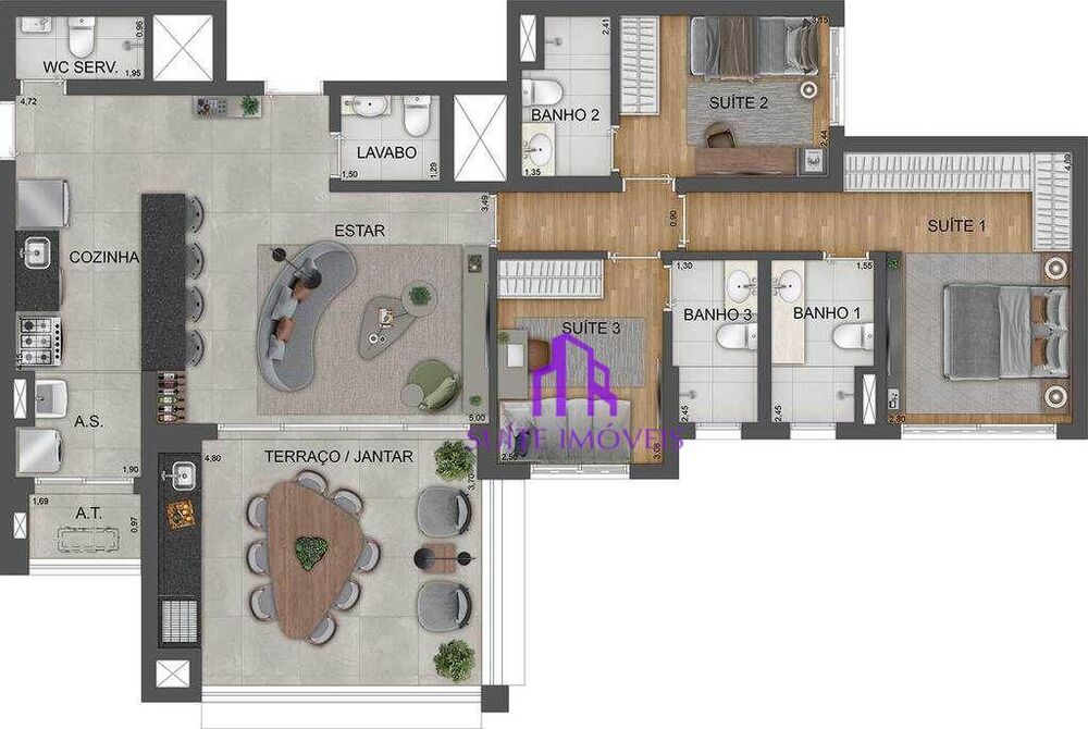 Apartamento, 4 quartos, 135 m² - Foto 10