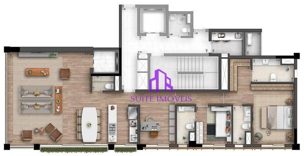 Apartamento, 2 quartos, 105 m² - Foto 2