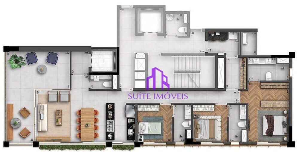 Apartamento, 2 quartos, 105 m² - Foto 1