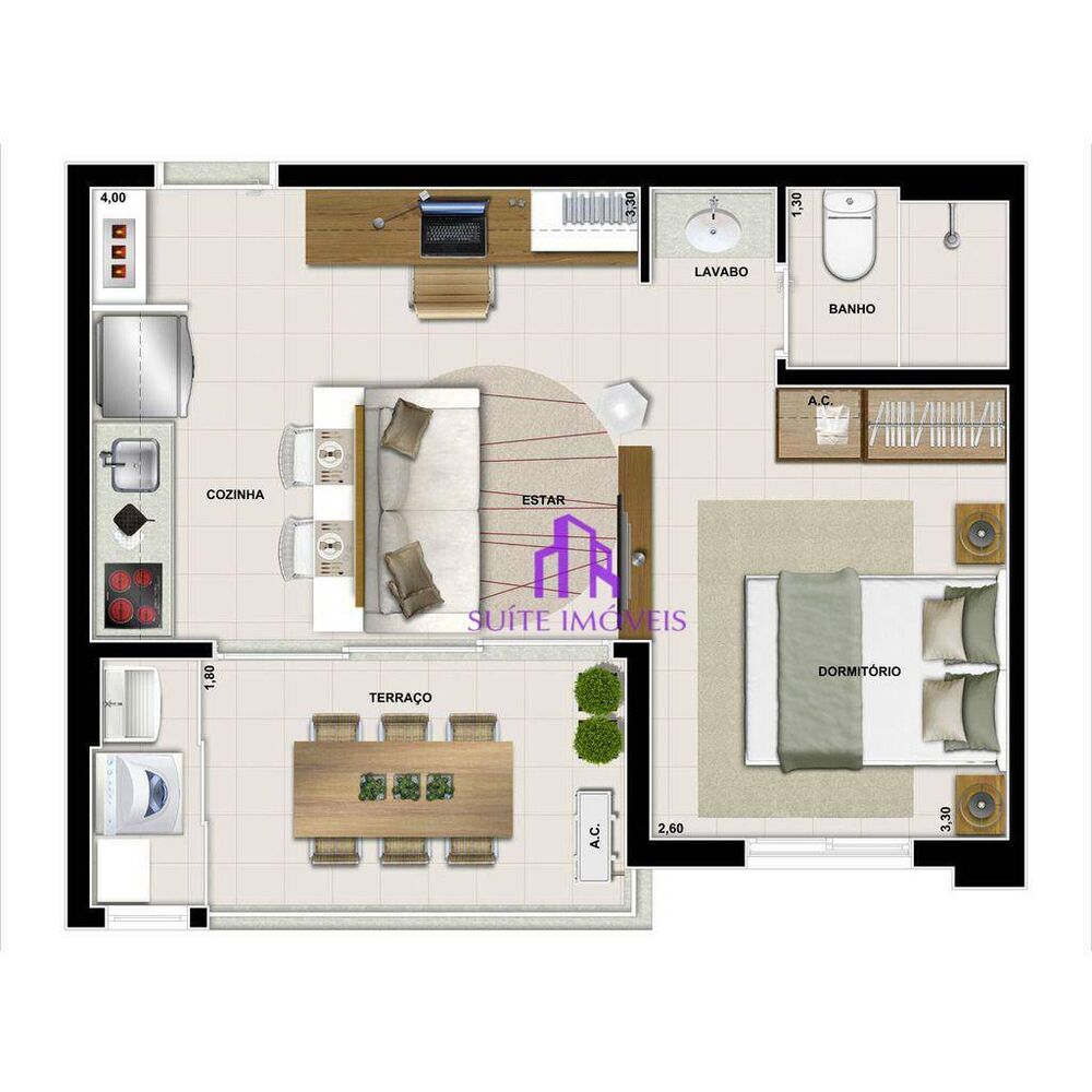 Apartamento, 2 quartos, 58 m² - Foto 2