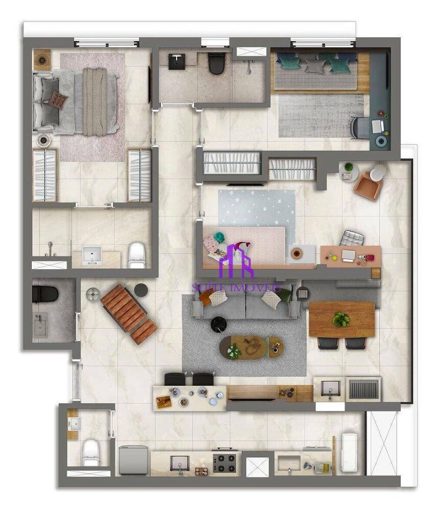 Apartamento, 2 quartos, 66 m² - Foto 3