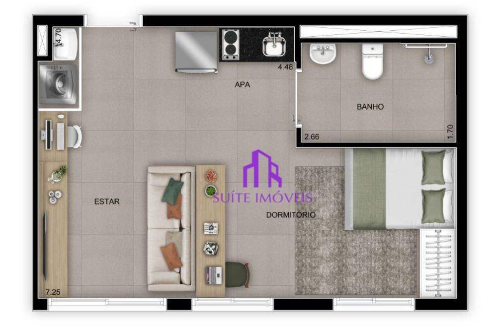 Apartamento, 2 quartos, 38 m² - Foto 5