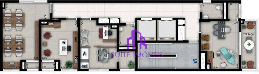 Sala-Conjunto, 22 m² - Foto 2