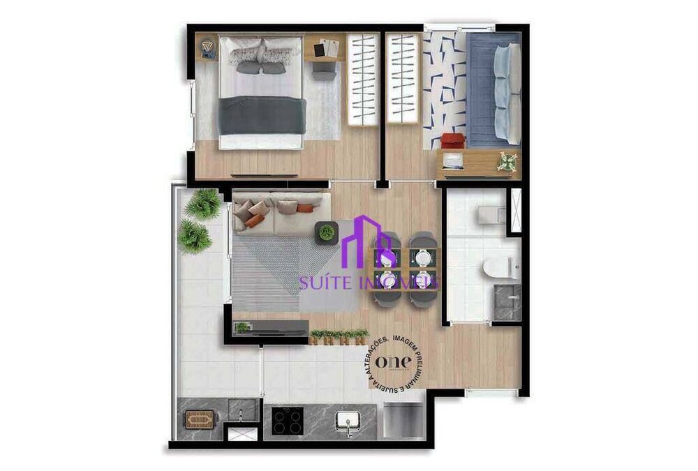Apartamento, 2 quartos, 37 m² - Foto 14