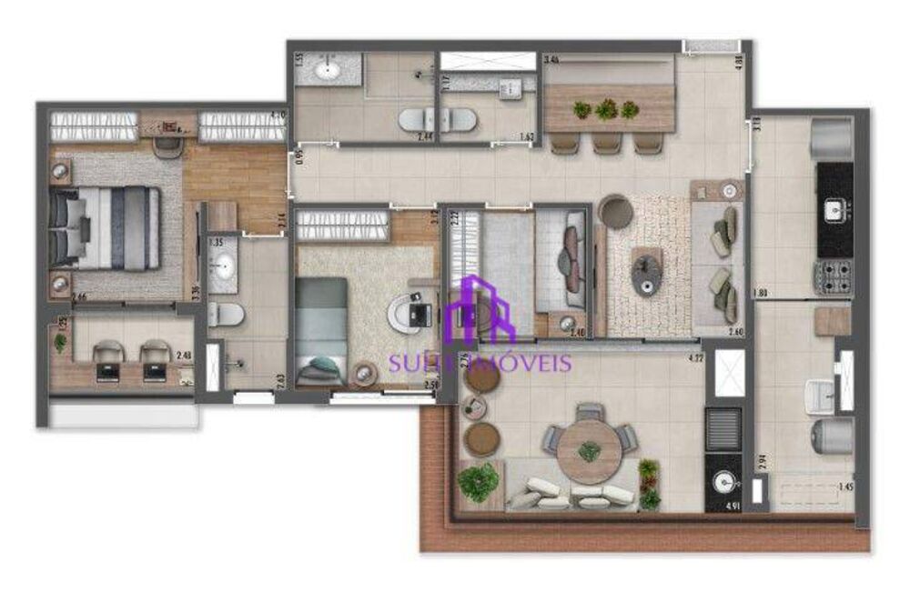 Apartamento, 3 quartos, 141 m² - Foto 6