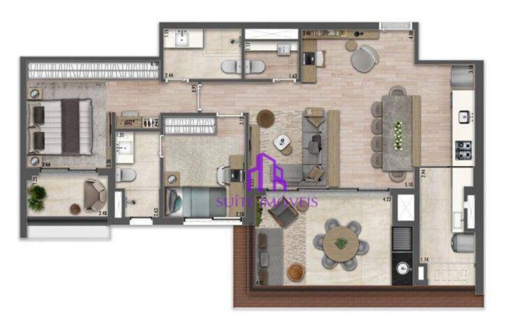 Apartamento, 3 quartos, 141 m² - Foto 5