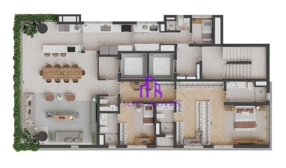 Apartamento, 3 quartos, 167 m² - Foto 1