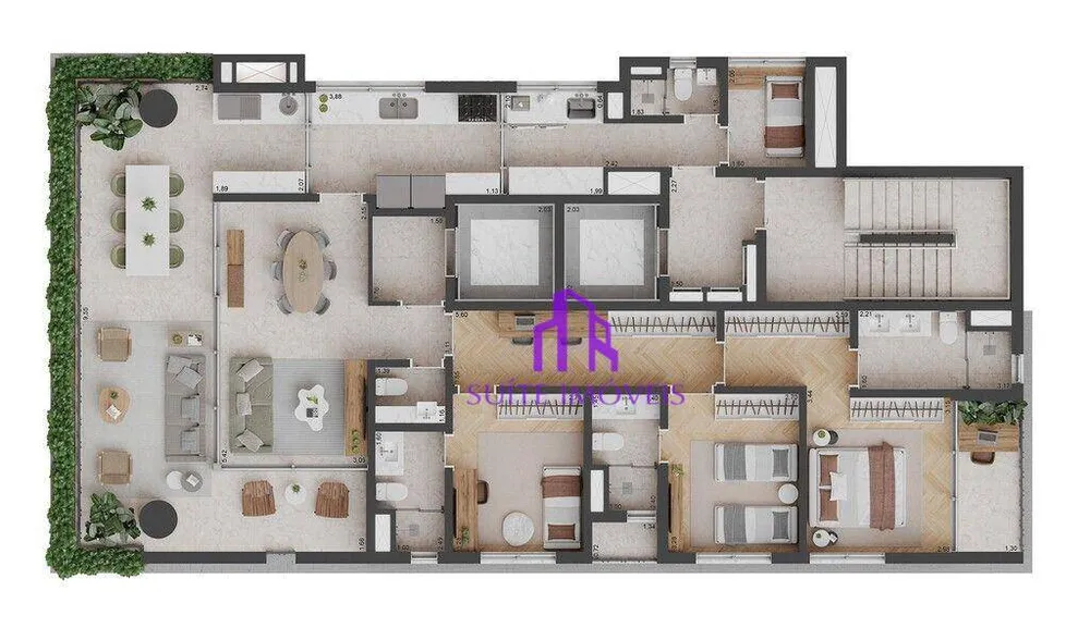 Apartamento, 3 quartos, 167 m² - Foto 4