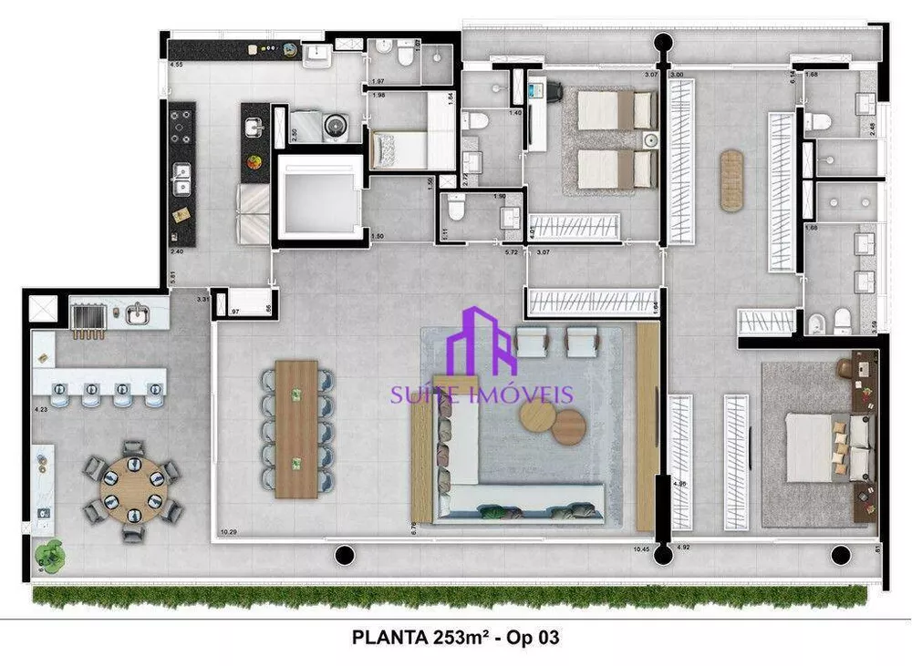 Apartamento, 3 quartos, 252 m² - Foto 2