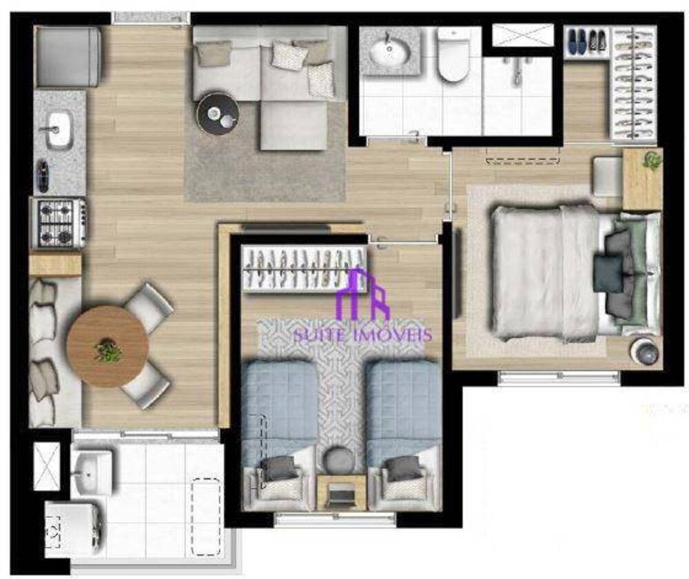 Apartamento, 2 quartos, 41 m² - Foto 2