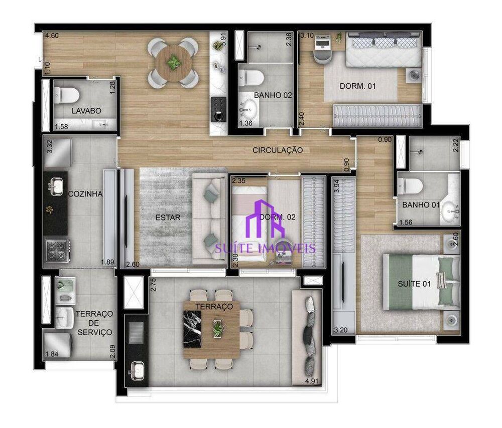 Apartamento, 2 quartos, 70 m² - Foto 5