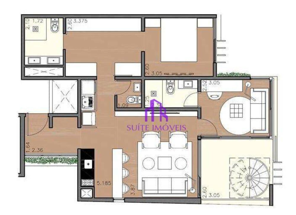 Cobertura, 2 quartos, 126 m² - Foto 12