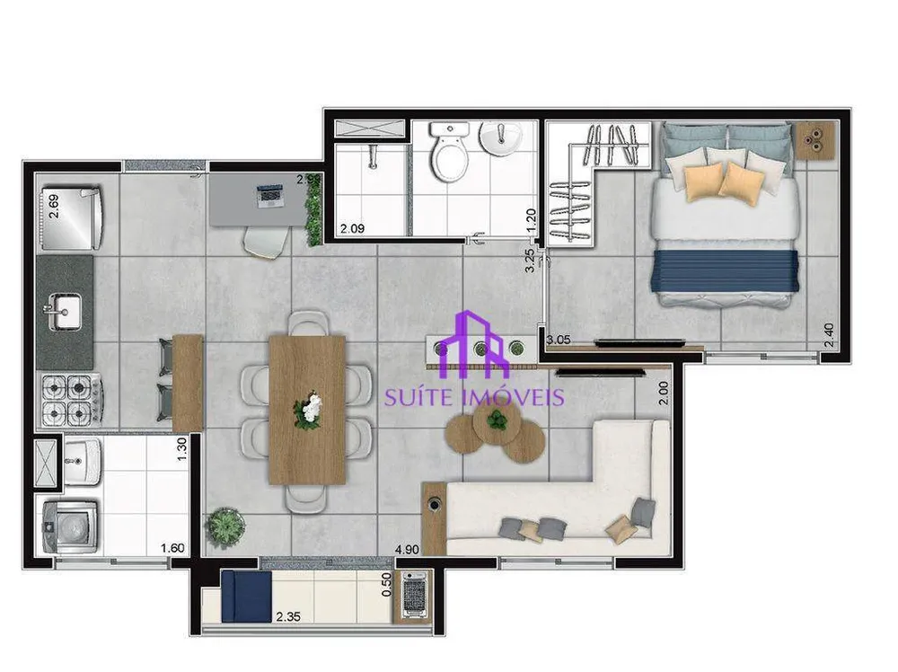 Apartamento, 2 quartos, 41 m² - Foto 4