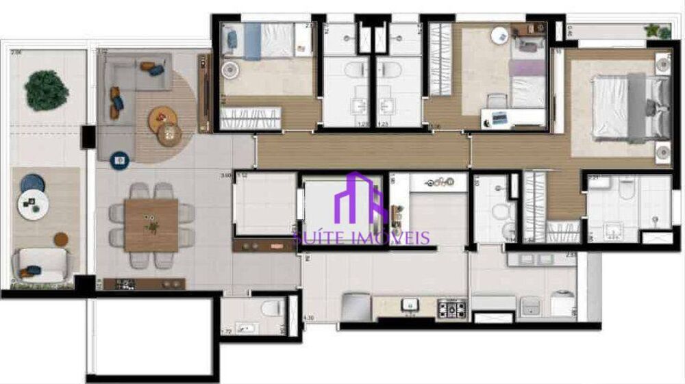 Apartamento, 2 quartos, 127 m² - Foto 12