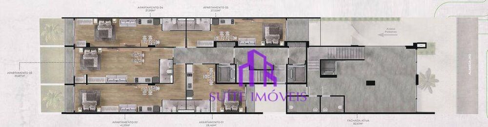 Kitnet-Studio, 37 m² - Foto 12