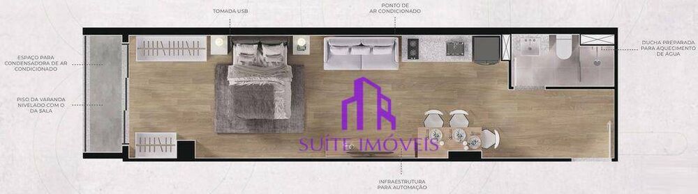 Kitnet-Studio, 37 m² - Foto 11