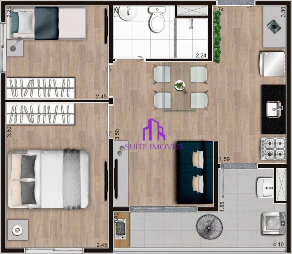 Apartamento, 2 quartos, 37 m² - Foto 11