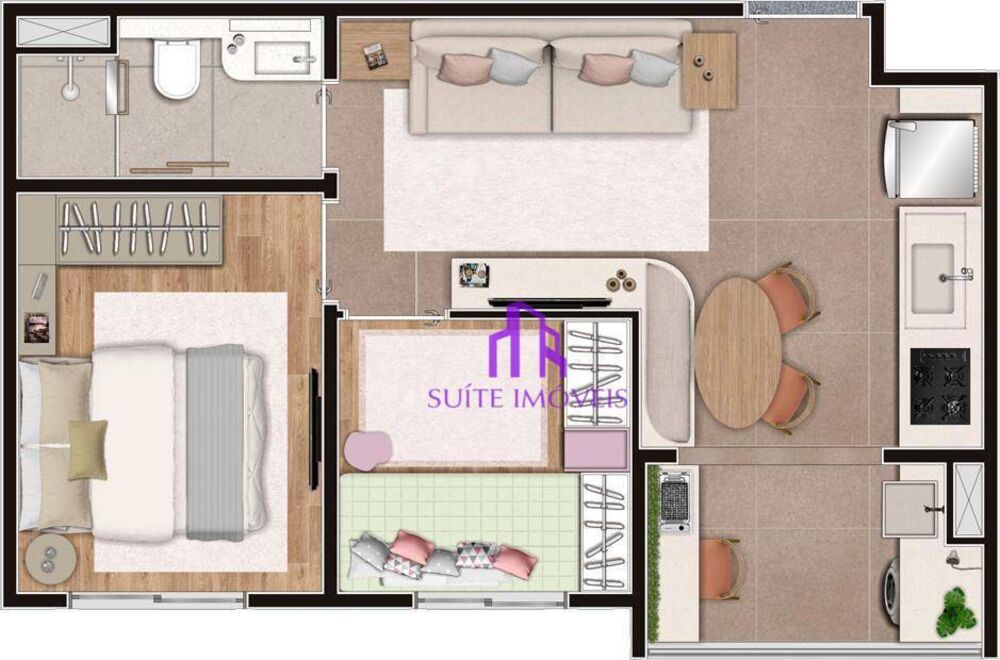 Apartamento, 2 quartos, 37 m² - Foto 4