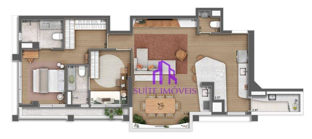 Apartamento à venda com 3 quartos, 126m² - Foto 7