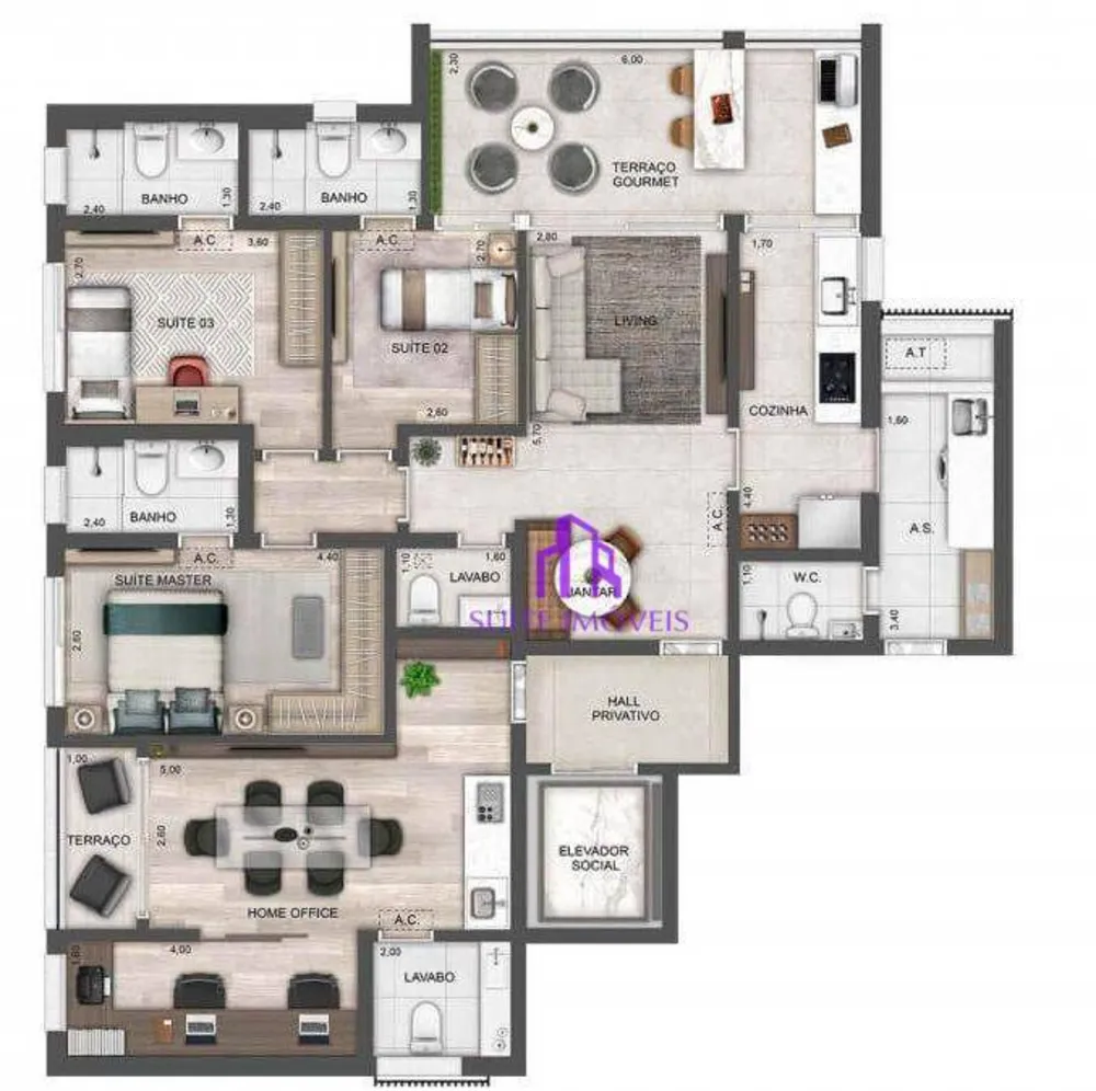 Apartamento, 2 quartos, 88 m² - Foto 1