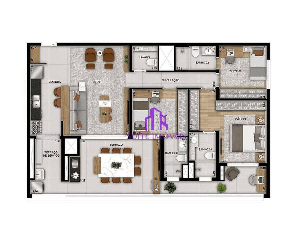 Apartamento, 2 quartos, 75 m² - Foto 8