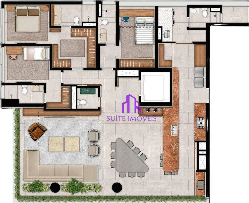 Apartamento, 4 quartos, 194 m² - Foto 3