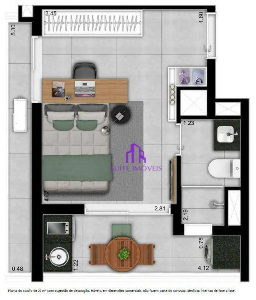 Kitnet-Studio, 17 m² - Foto 4