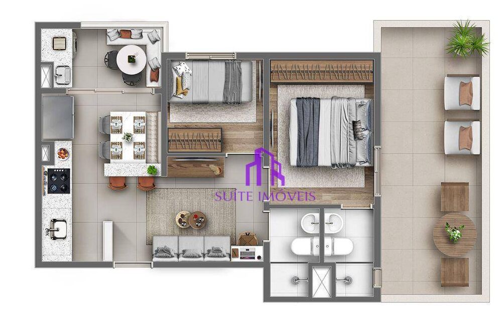 Cobertura, 3 quartos, 70 m² - Foto 3