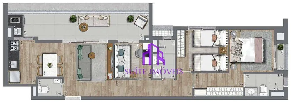 Apartamento, 4 quartos, 161 m² - Foto 3
