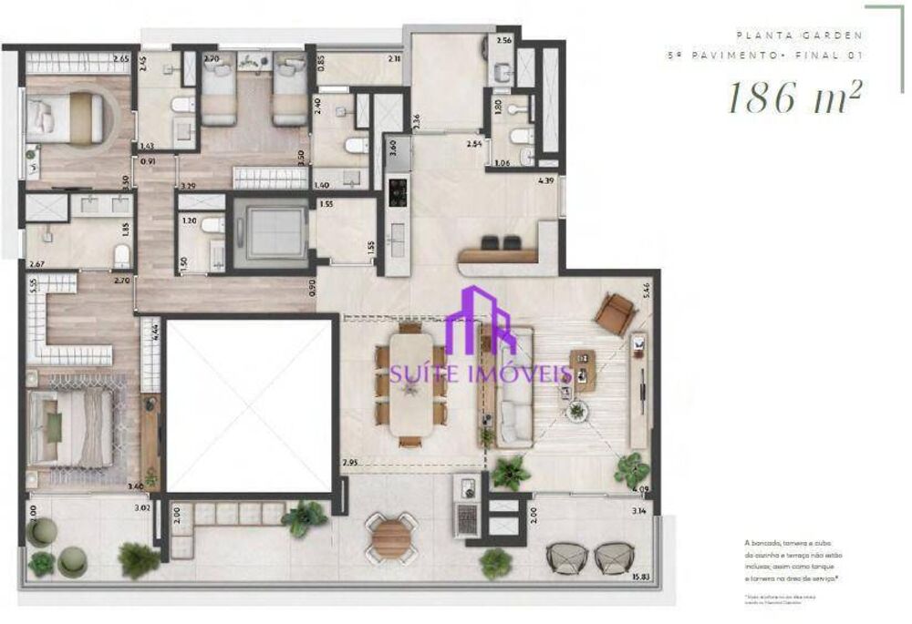 Cobertura, 3 quartos, 255 m² - Foto 22