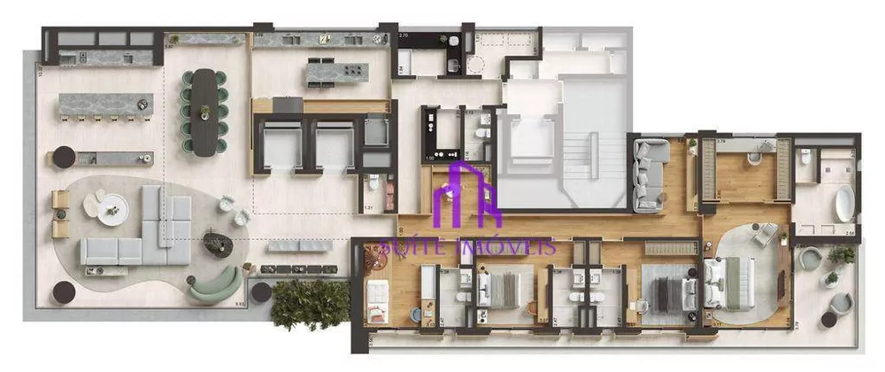 Apartamento à venda com 4 quartos, 487m² - Foto 2